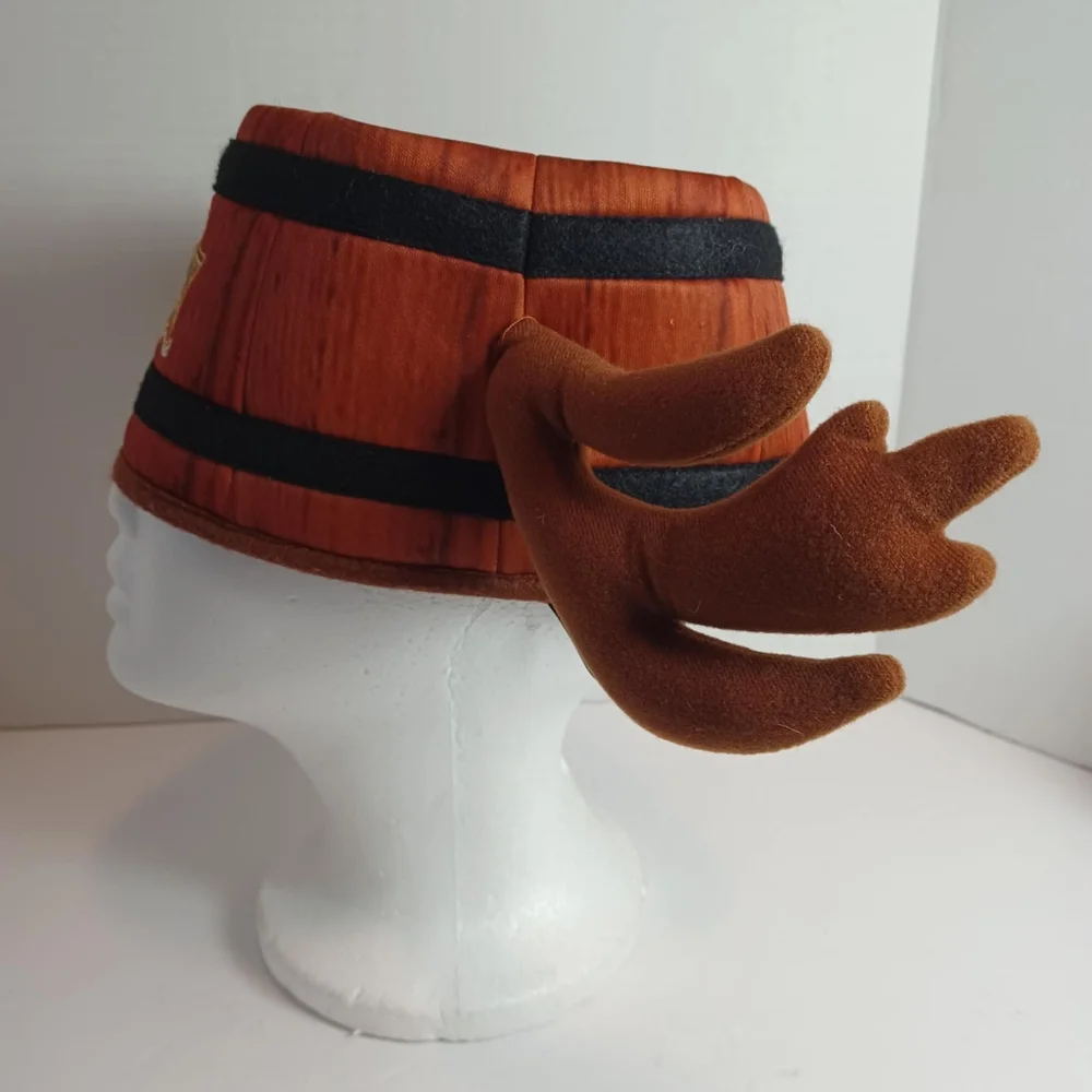 Walt Disney Parks Gastons Tavern Barrel Keg Hat Antlers Ears Magic Kingdom Moose